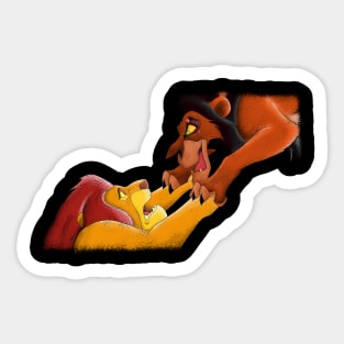 Lion King Mufasa and Scar Sticker